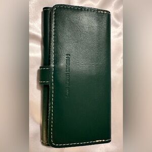 EUC Portland Leather Goods Trifold Wallet in Peacock